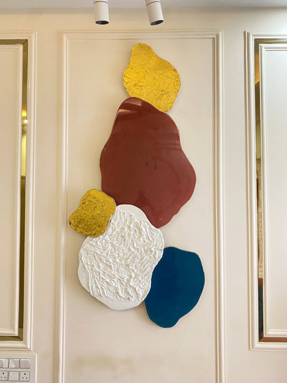 Sculpted Color Harmony – Resin Handmade Wall Art Online | Fankaarlok