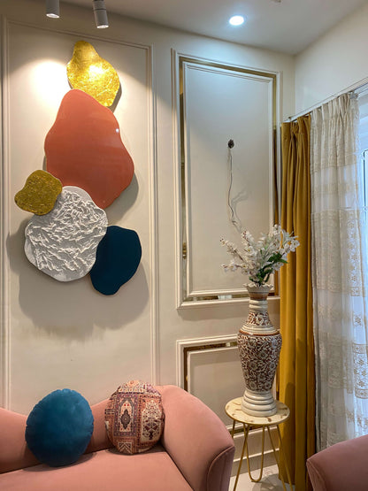 Sculpted Color Harmony – Resin Handmade Wall Art Online | Fankaarlok