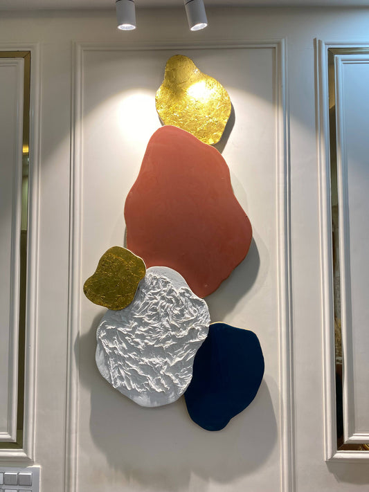 Sculpted Color Harmony – Resin Handmade Wall Art Online | Fankaarlok