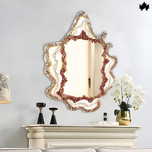 Geode Crest Mirror – Resin Home Decoration Mirror Online | Fankaarlok