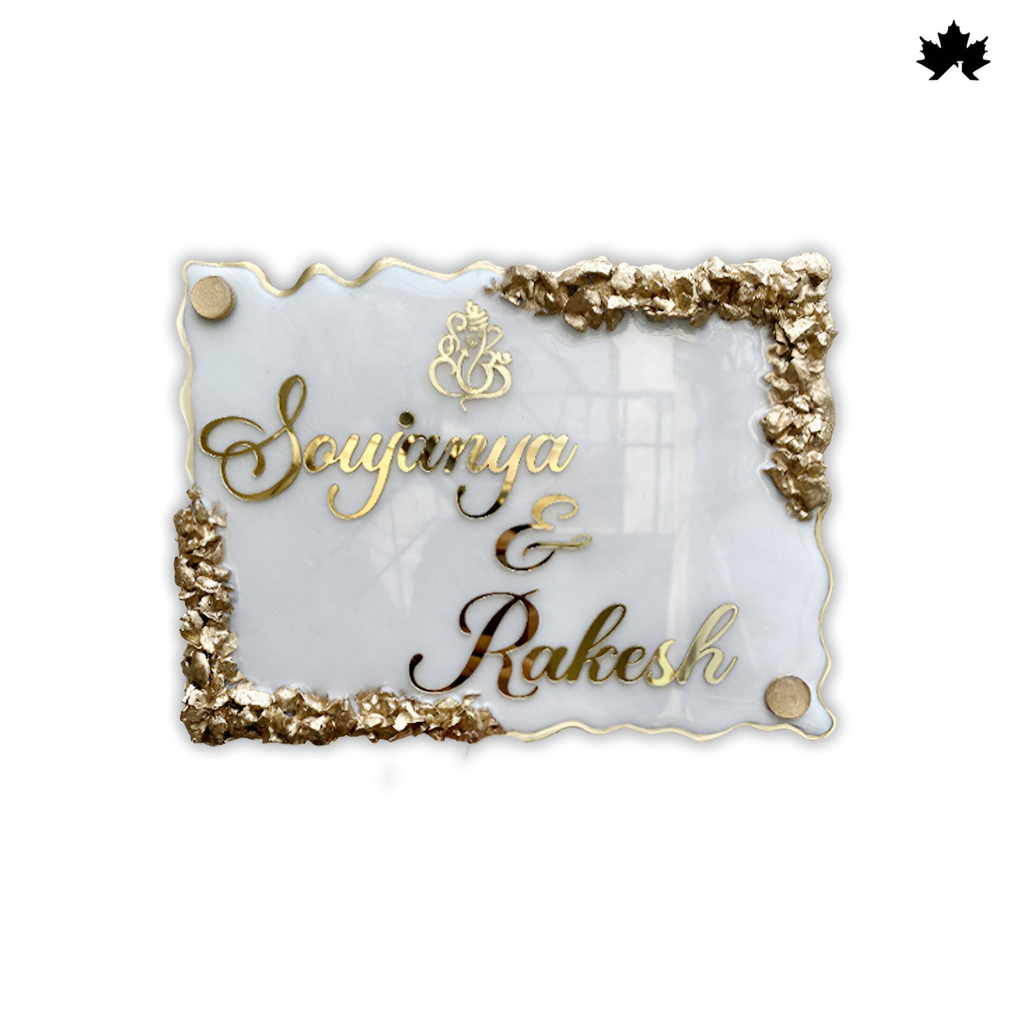 Modern Nameplate for Society Flats | Elegant Personalized Door Nameplate