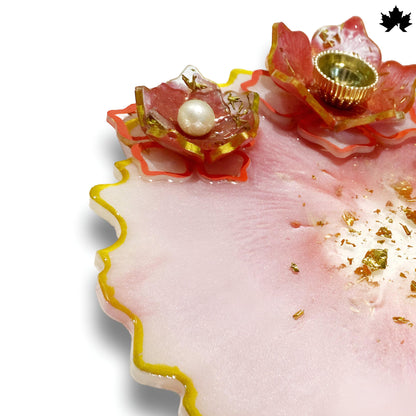 Blush Lotus Pooja Thali for Home Temple | Fankaarlok