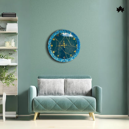 Fancy Wall Clock – Premium Geode Crystal Resin Design | Fancy Wall Clock by Fankaarlok