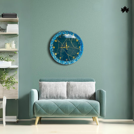 Fancy Wall Clock – Premium Geode Crystal Resin Design | Fancy Wall Clock by Fankaarlok