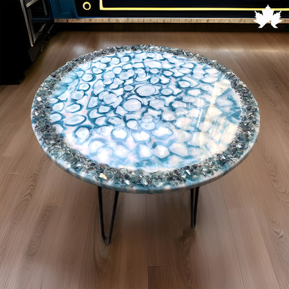 Crystal Waves – Modern Resin Art Coffee Table | Fankaarlok
