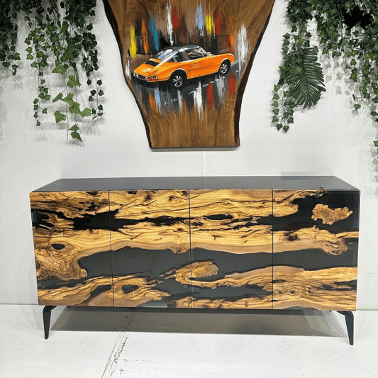 Cabinet for Home Decor – Premium Wood & Resin Storage Cabinet | Fankaarlok