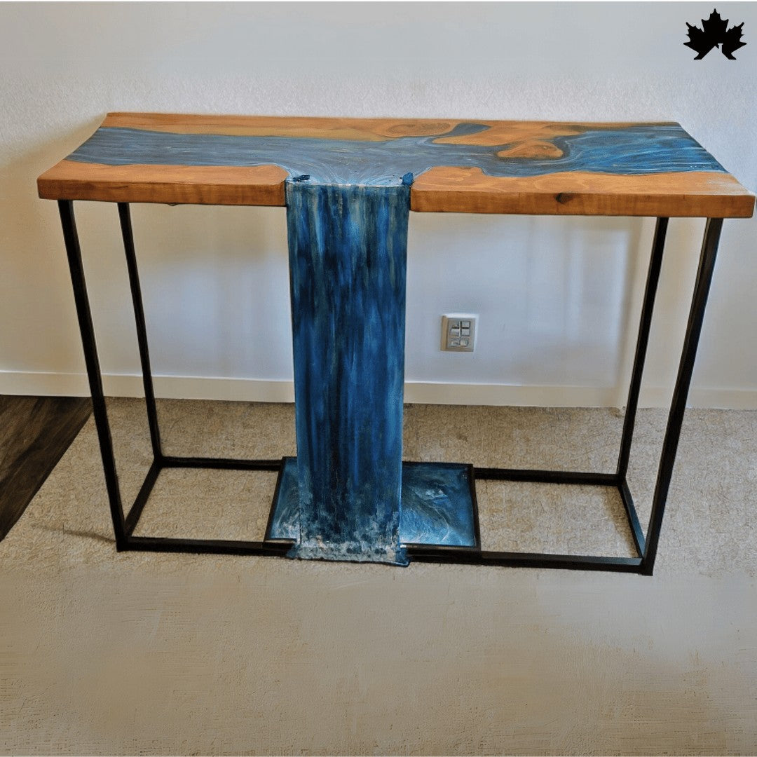 Hallway Console Table – Waterfall Designer Entryway Table | Fankaarlok