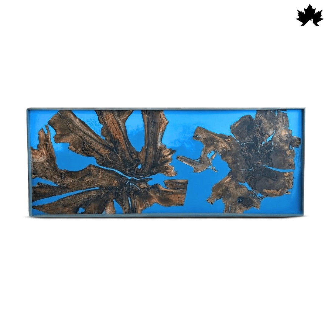 Entryway Table – Modern Resin & Wood Console Table | Fankaarlok