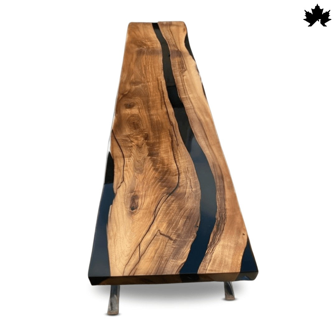 Sofa Back Console Table – Modern Resin & Solid Wood Hallway Unit | Fankaarlok