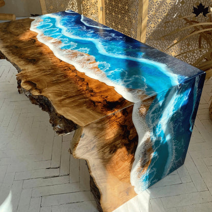 Tidal Shores Luxe – Ocean Inspired Resin Furniture India | Fankaarlok