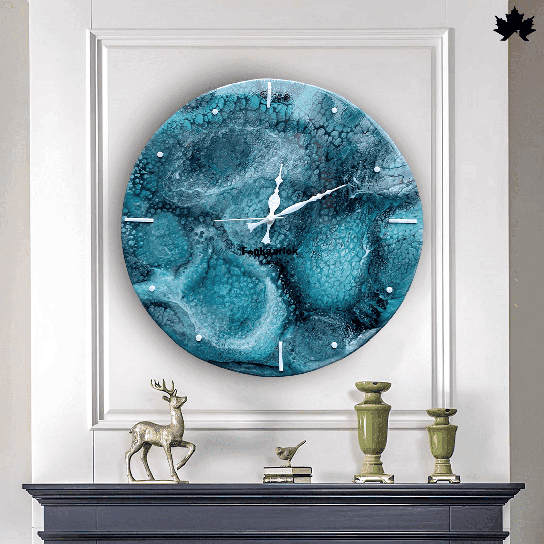 Oceanic Whisper - Unique Designer Wall Clock | Fankaarlok - Fankaarlok