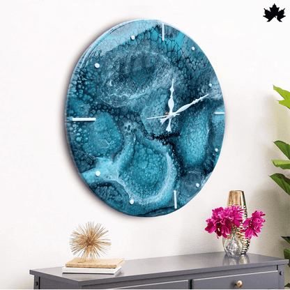 Oceanic Whisper - Unique Designer Wall Clock | Fankaarlok - Fankaarlok