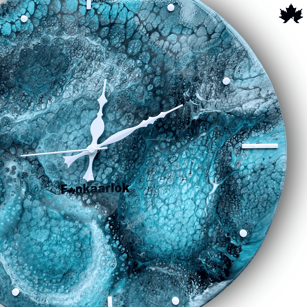 Oceanic Whisper - Unique Designer Wall Clock | Fankaarlok - Fankaarlok
