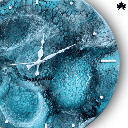 Oceanic Whisper - Unique Designer Wall Clock | Fankaarlok - Fankaarlok
