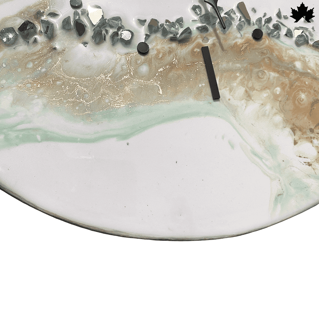 Serene Marble Drift - Modern Wall Clock | Fankaarlok - Fankaarlok