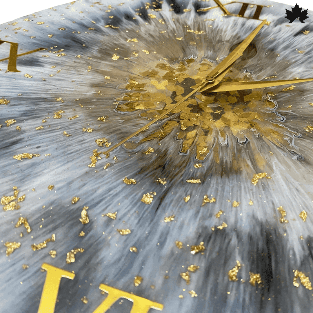 Stardust Elegance - Resin Wall Clock | Fankaarlok - Fankaarlok