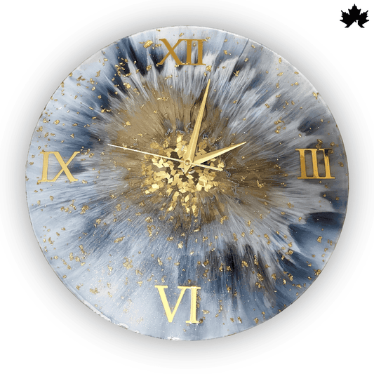 Stardust Elegance - Resin Wall Clock | Fankaarlok