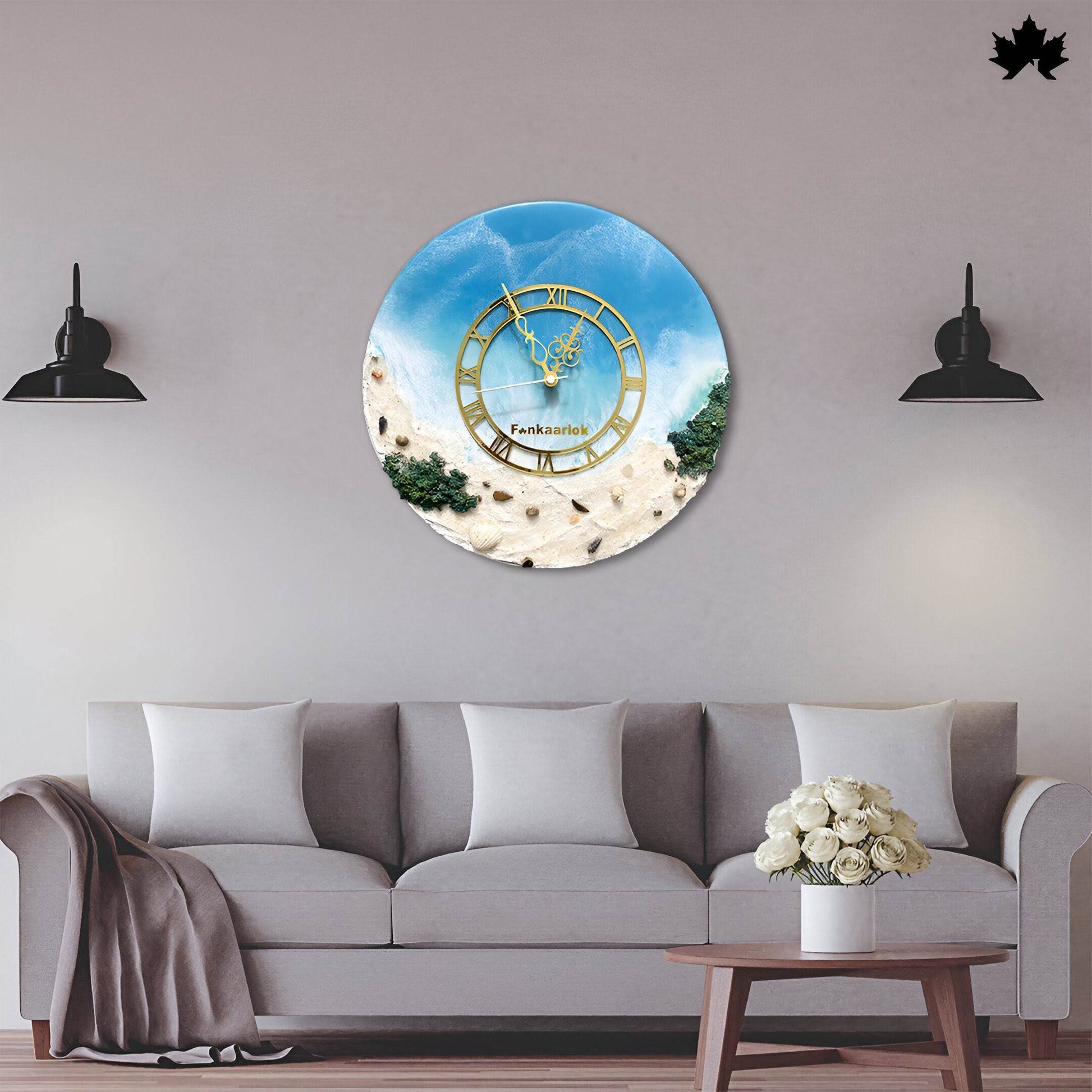 Coastal Breeze - Luxury Wall Clock | Fankaarlok - Fankaarlok
