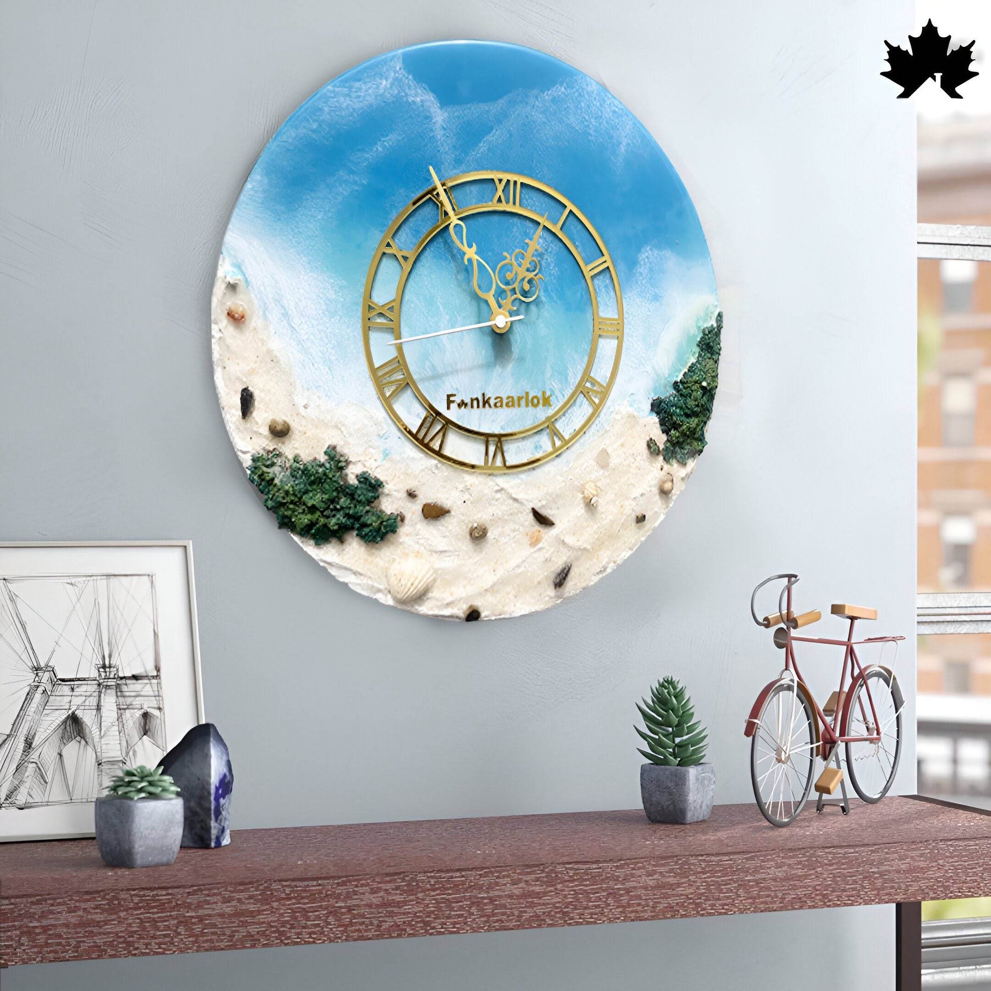 Coastal Breeze - Luxury Wall Clock | Fankaarlok - Fankaarlok