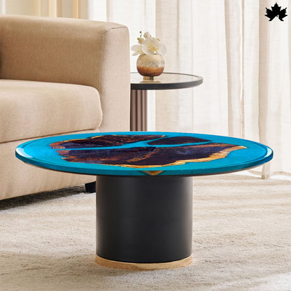 AquaRoot Epoxy Wood Table – Decorative Center Table | Fankaarlok