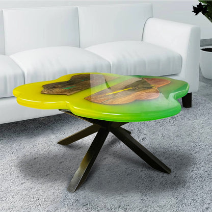 GreenFlow Epoxy Table – Unique Center Table in Chandigarh | Fankaarlok