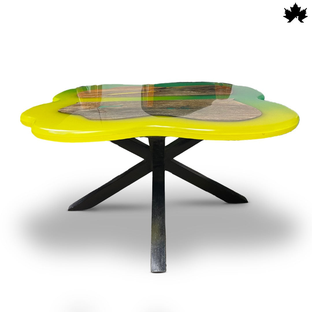 GreenFlow Epoxy Table – Unique Center Table in Chandigarh | Fankaarlok
