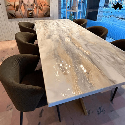 Buy Dining Table Online India – Premium Marble-Finish Designer Table | Fankaarlok