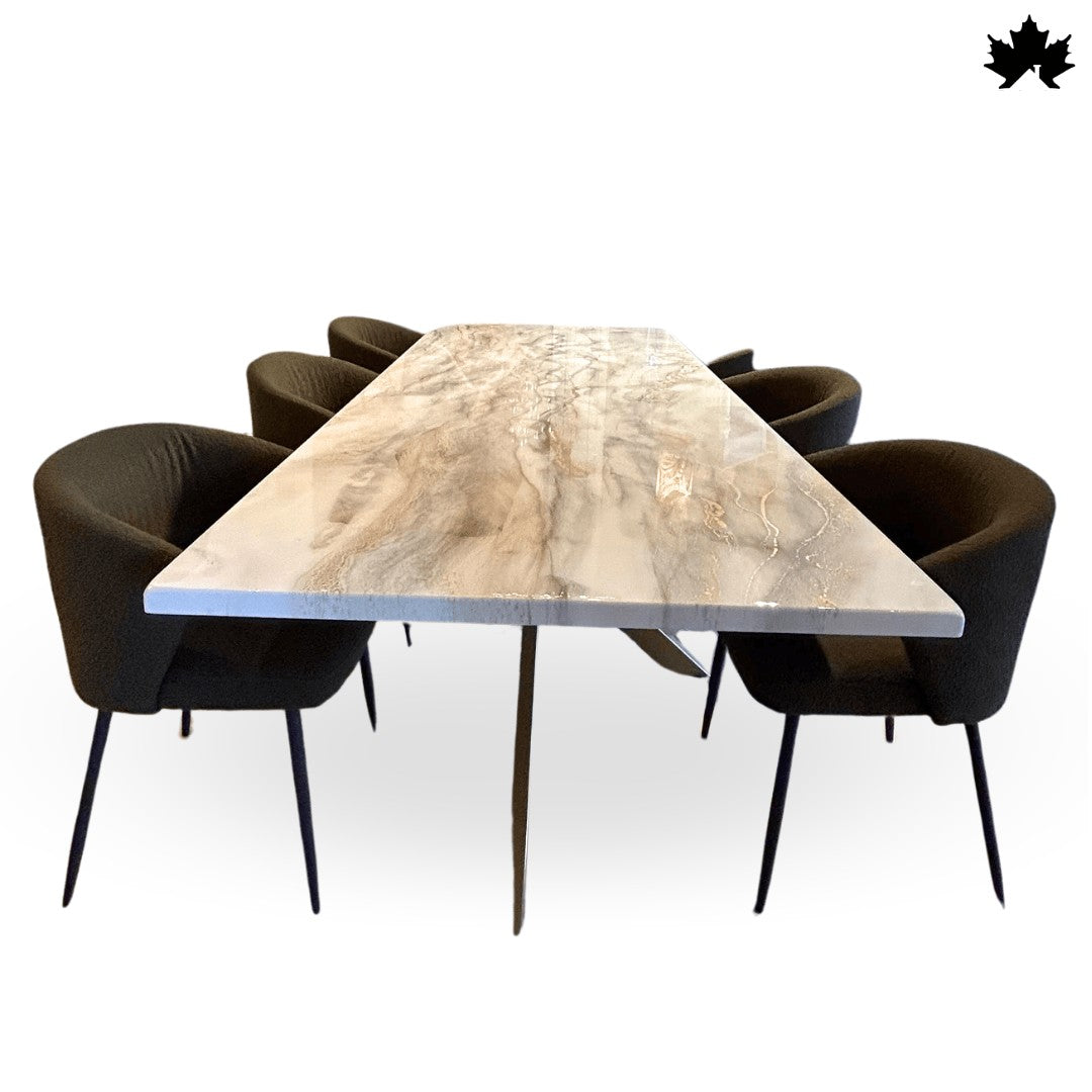 Buy Dining Table Online India – Premium Marble-Finish Designer Table | Fankaarlok