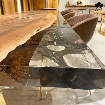 Epoxy Dining Table – Luxury Live-Edge Wood Table | Fankaarlok
