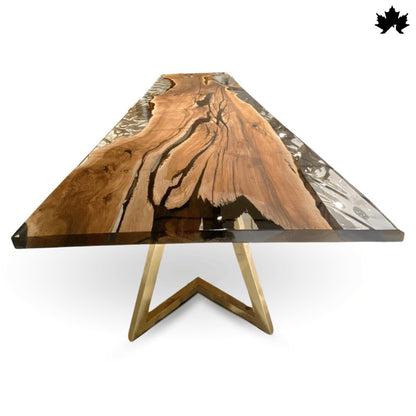 Epoxy Dining Table – Luxury Live-Edge Wood Table | Fankaarlok