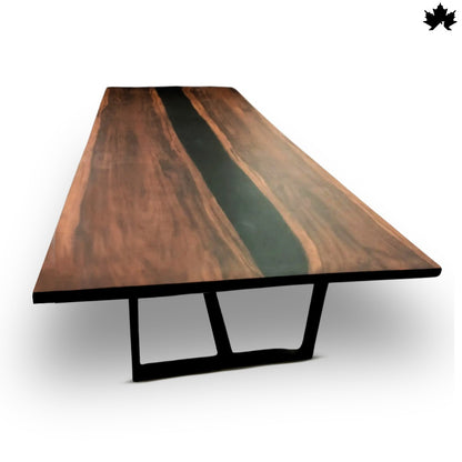 Dining Table Wooden – Solid Wood Epoxy Dining Table | Fankaarlok