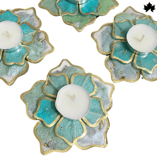 Aqua Wave Essence- Set of 6 Diya Holder