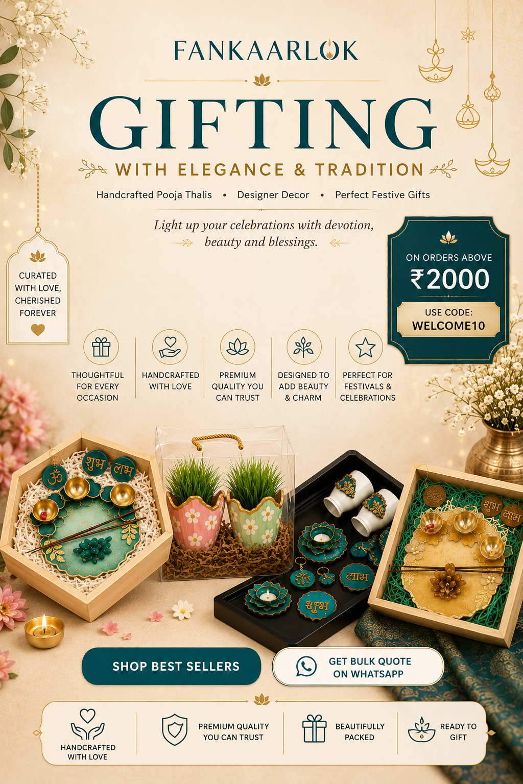 Luxury Handcrafted Decor & Custom Furniture, Made in India
