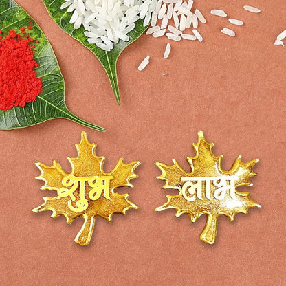 Golden Maple Divine Duo - Shubh Laabh Wall Hangings