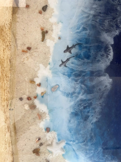 Ocean Dining Table – Beach Wave Epoxy Dining Table | Fankaarlok