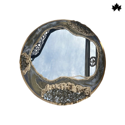 Celestial Geo Mirror – Resin Premium Wall Mirror for Home | Fankaarlok