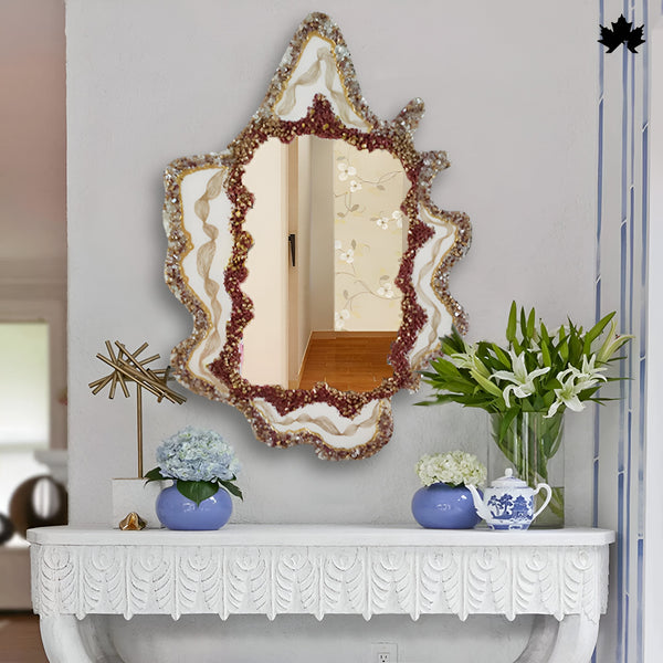 Geode Crest Mirror – Resin Home Decoration Mirror Online