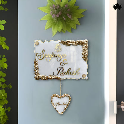 Unique Nameplate for Home | Custom Couple & Family Door Nameplate