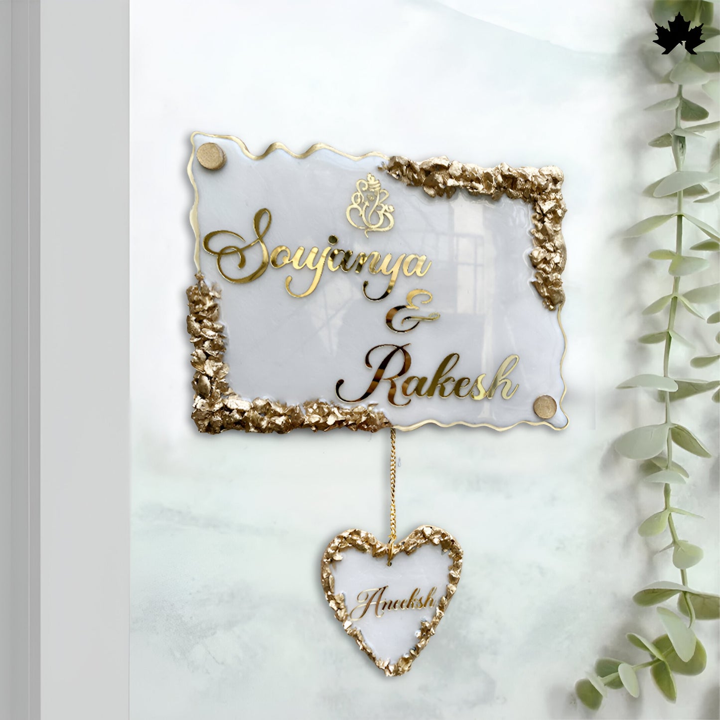 Unique Nameplate for Home | Custom Couple & Family Door Nameplate