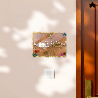 Modern Nameplate for Entrance | Custom Luxury Home Nameplate