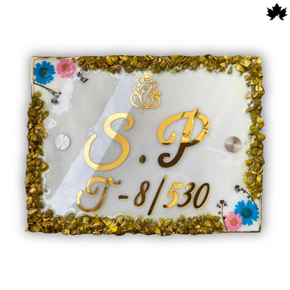 Personalized House Entrance Décor Nameplate | Elegant Custom Door Sign