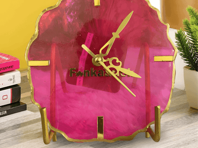 Crimson Radiance Desk Clock – Unique Corporate Gifts Online | Fankaarlok - Fankaarlok