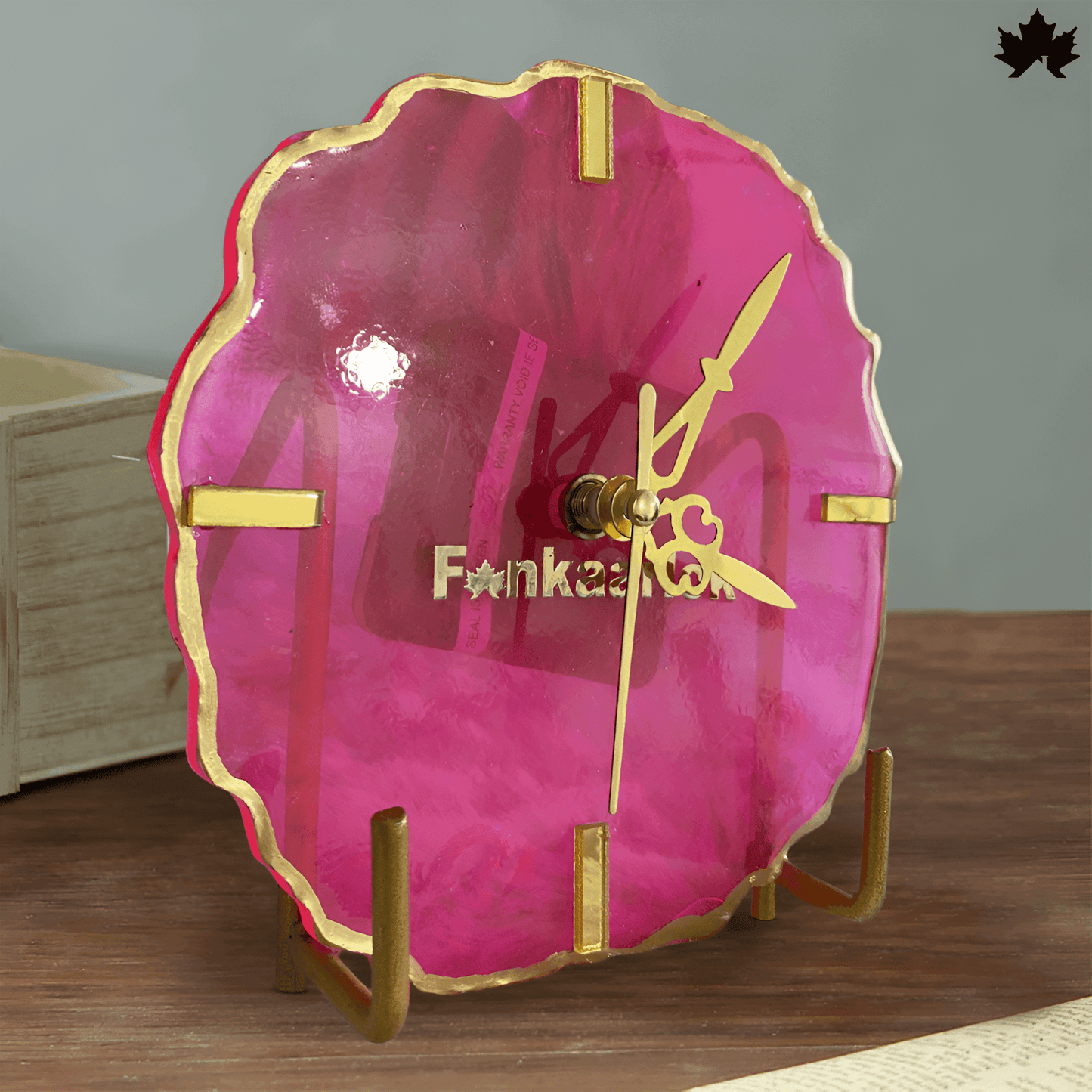 Crimson Radiance Desk Clock – Unique Corporate Gifts Online | Fankaarlok