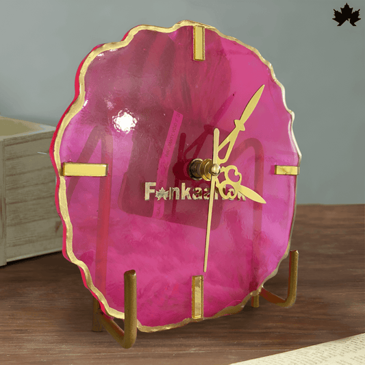 Crimson Radiance Desk Clock – Unique Corporate Gifts Online | Fankaarlok
