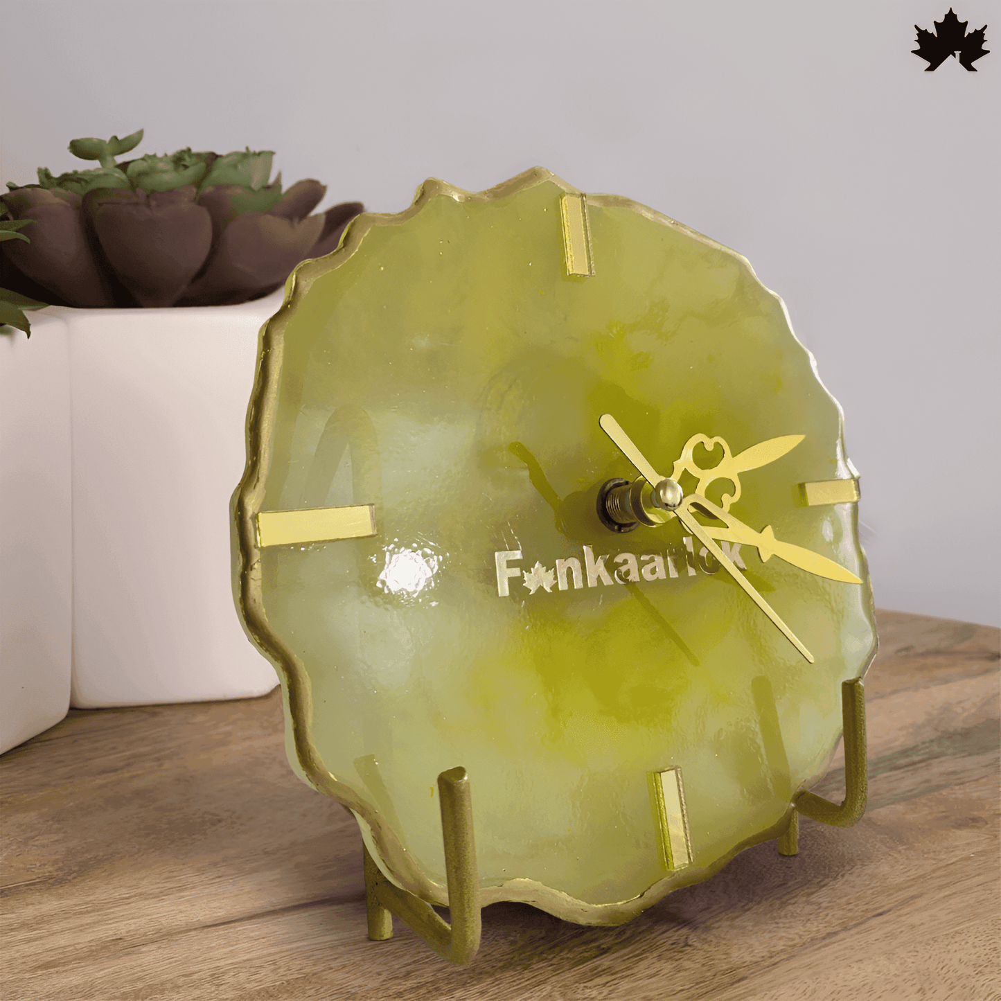 Gold Elegance Table Clock for Corporate Gifting | Fankaarlok