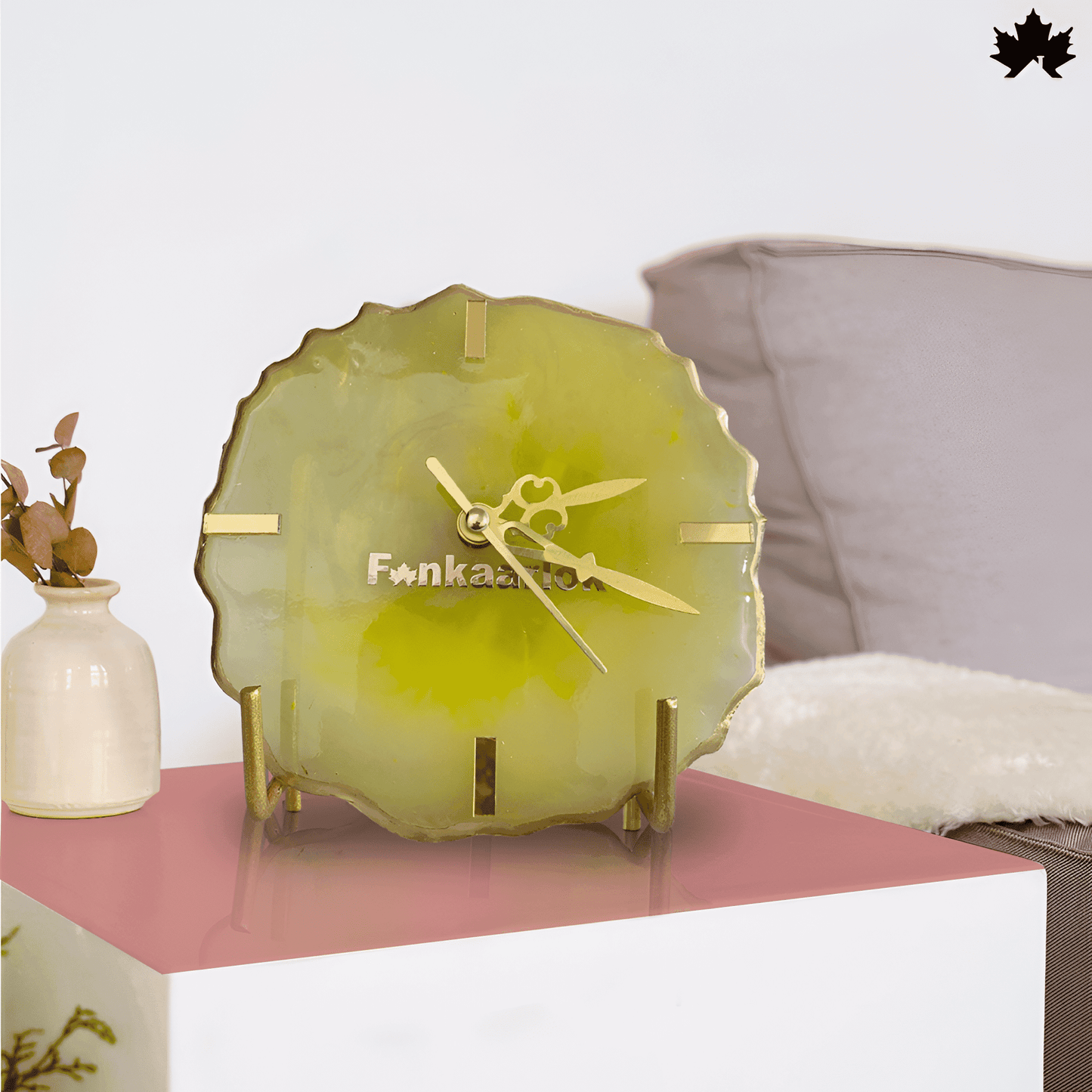 Gold Elegance Table Clock for Corporate Gifting | Fankaarlok