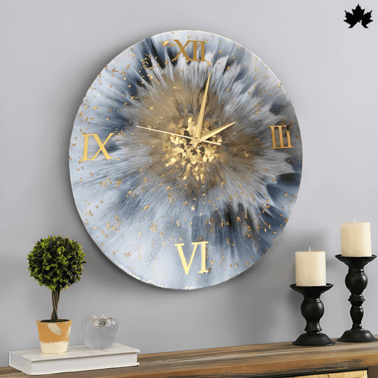 Stardust Elegance - Resin Wall Clock | Fankaarlok
