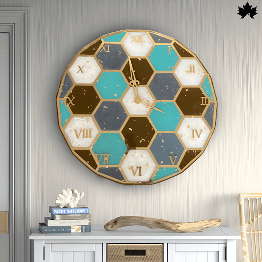 HexaChic Geometric - Geometric Wall Clock | Fankaarlok