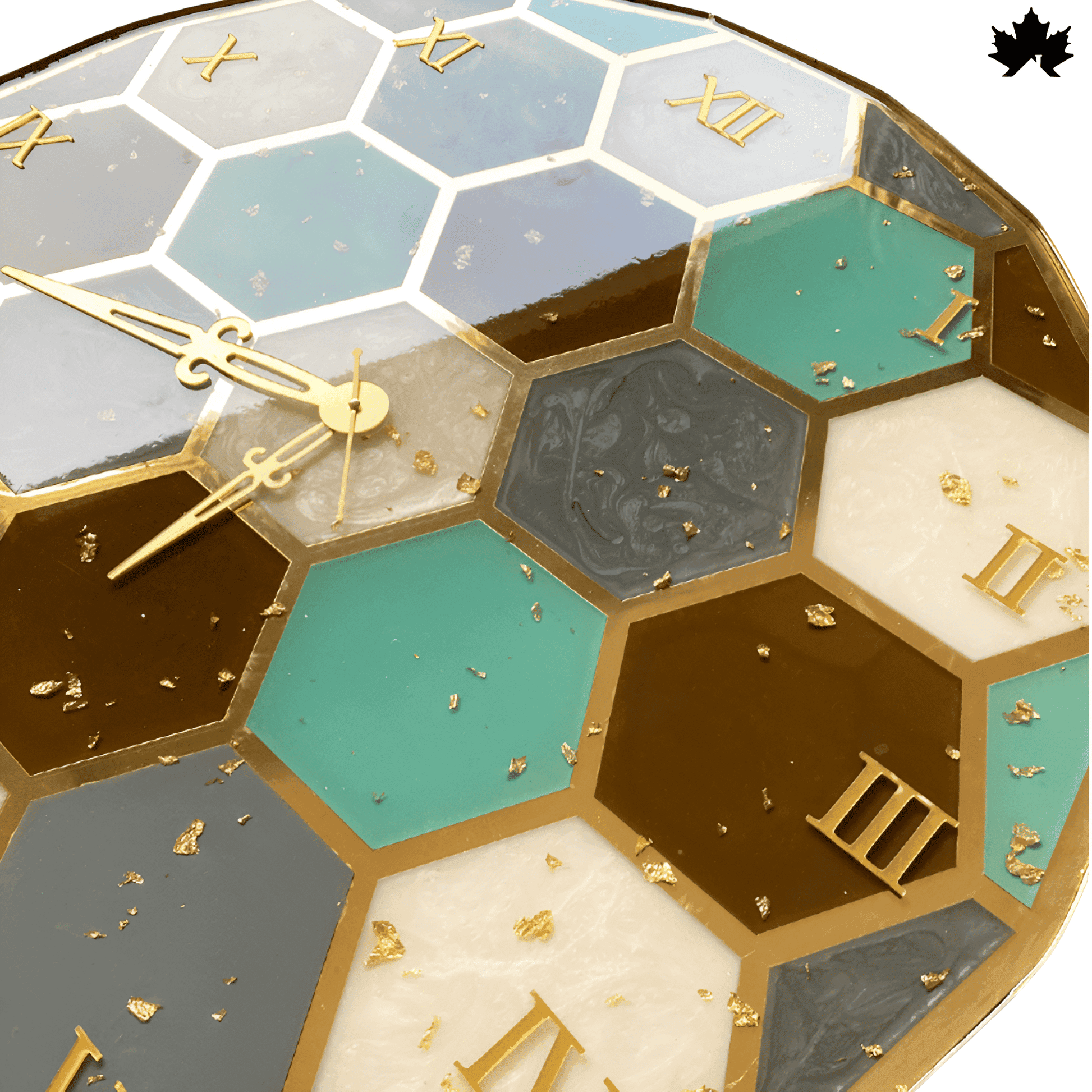 HexaChic Geometric - Geometric Wall Clock | Fankaarlok - Fankaarlok