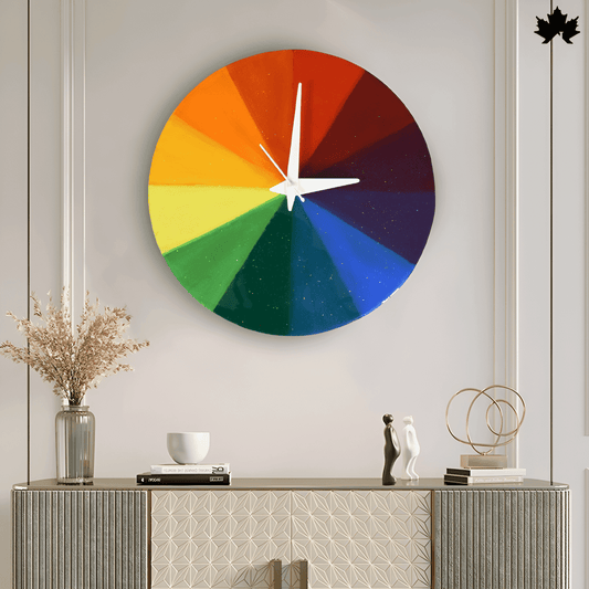 Vibrant Spectrum - Colorful Wall Clock | Fankaarlok